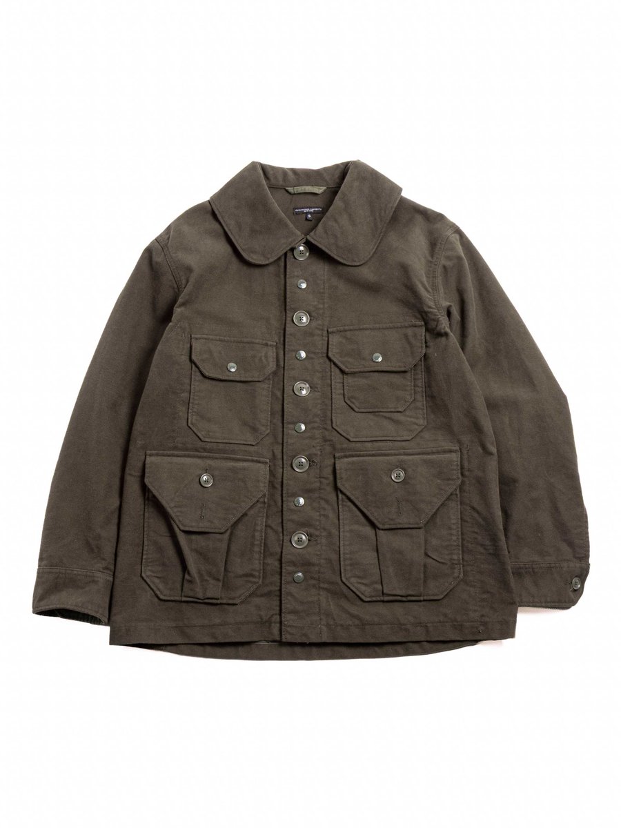 CRUISER JACKET OLIVE COTTON MOLESKIN