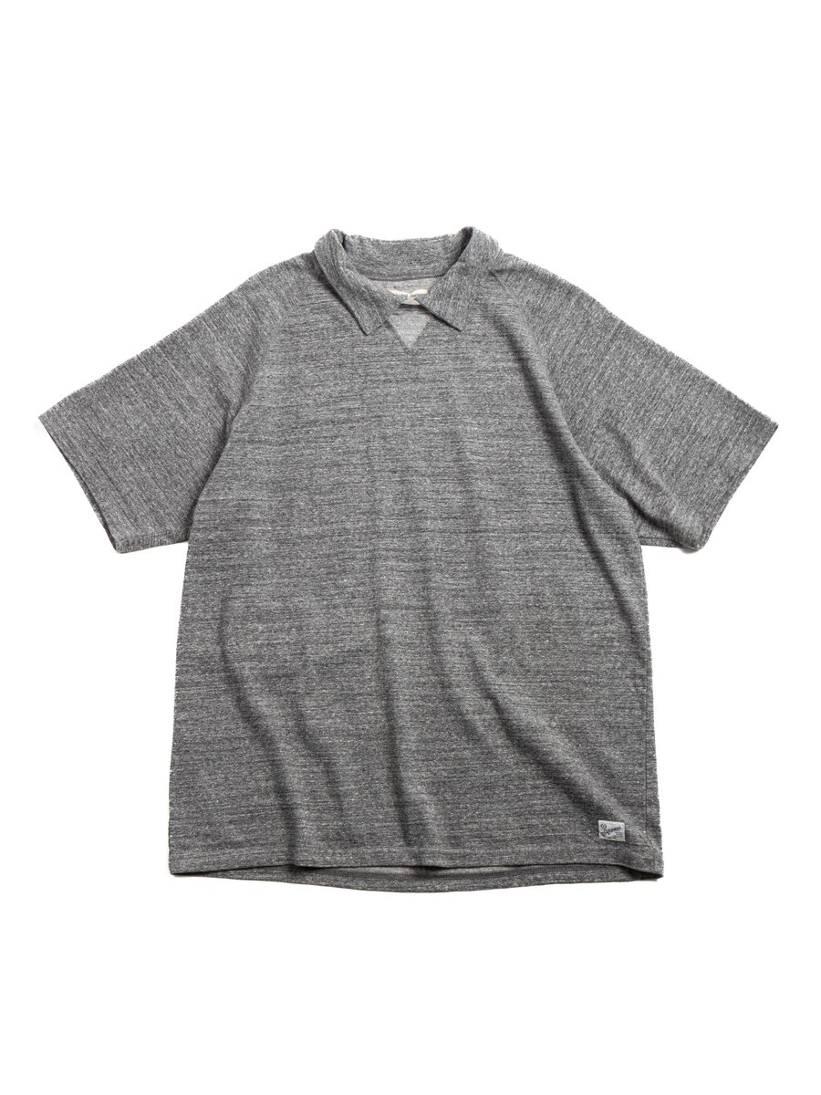 (KP2417ST ) RAFFIA JERSEY GUSSET SKIPPER GREY