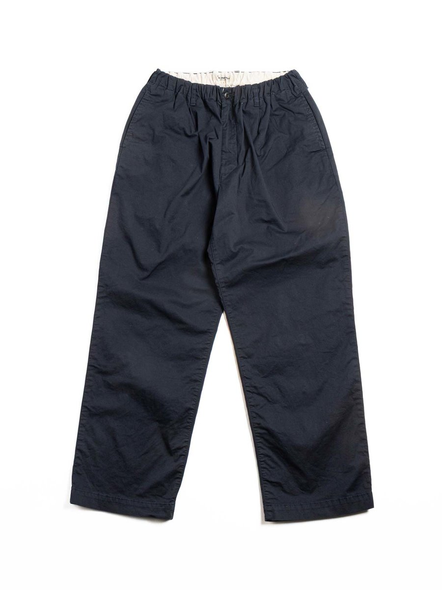 (F0549) ST TWILL EASY PANTS NAVY