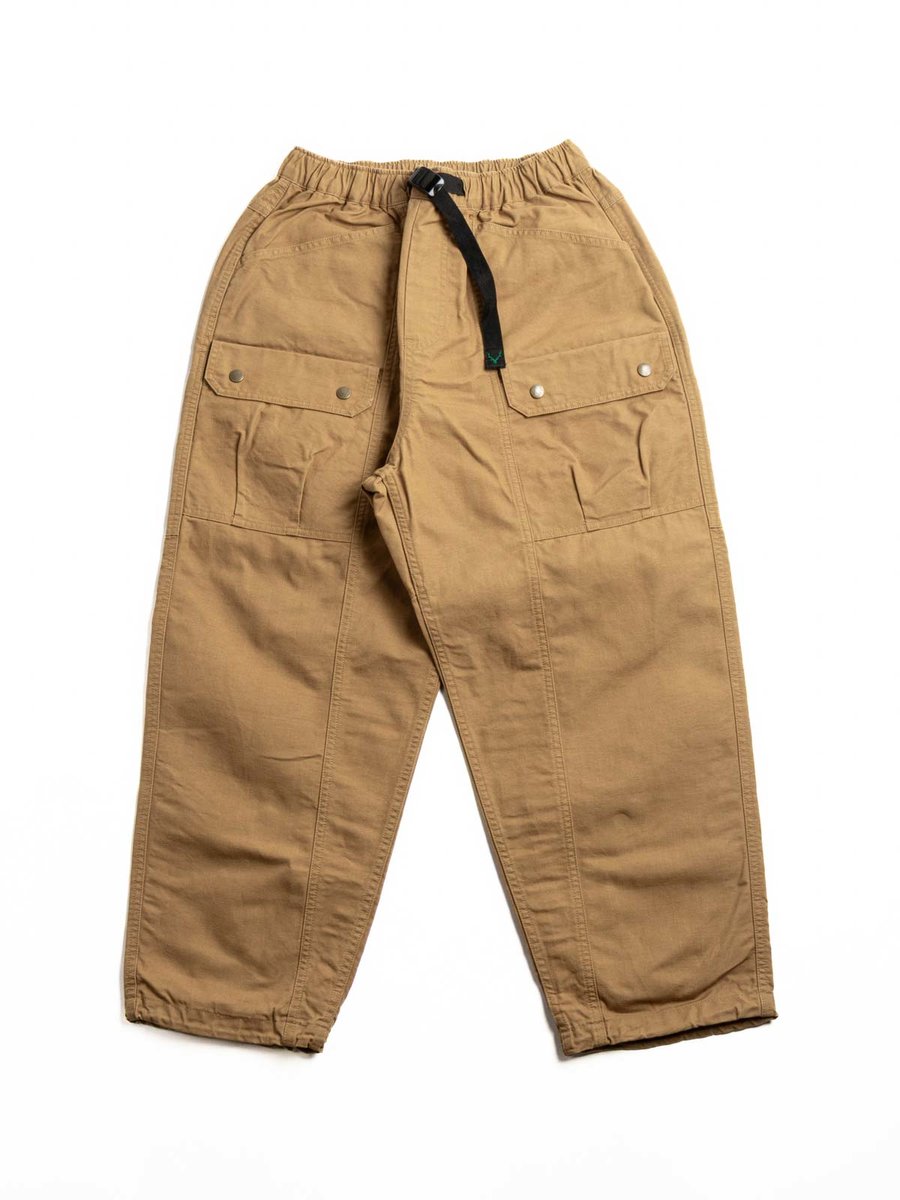 SOUTH2 WEST8 BELTED HARBOR PANT OX PARAFFIN COATING MUSTARD