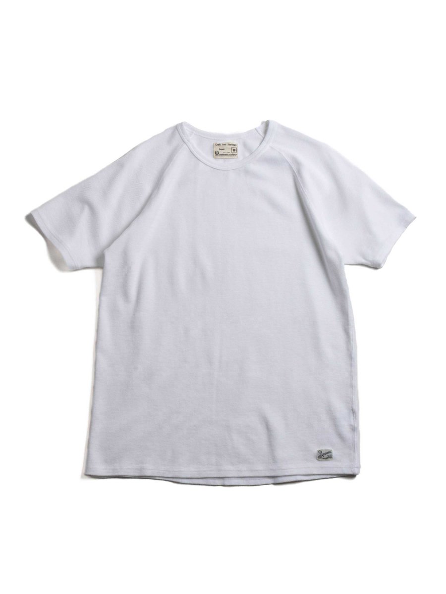 (KP9901MS) RAFFIA SPUN RIB SHORT SLEEVE T&ndash;SHIRT WHITE