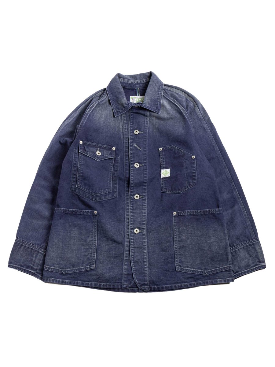 (1102&ndash;CN) ENGINEERS&rsquo; JACKET / VINTAGE CANVAS / NAVY BIO STONE WASH