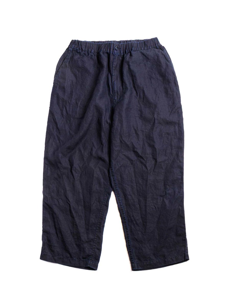 FARMER’S LINEN EASY PANTS NAVY INDIGO