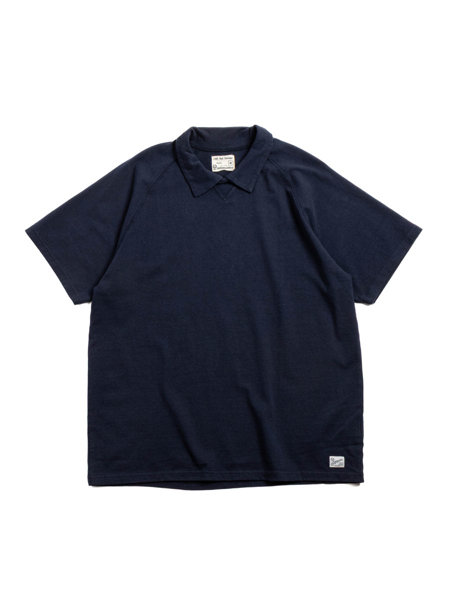 (KP2417ST ) RAFFIA JERSEY GUSSET SKIPPER NAVY