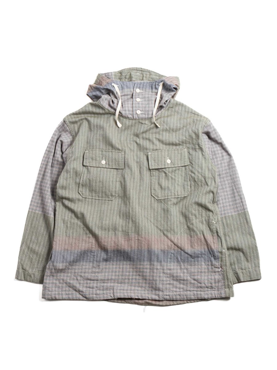 CAGOULE SHIRT MULTI COLOR SMOKY HORIZONTALl STRIPE