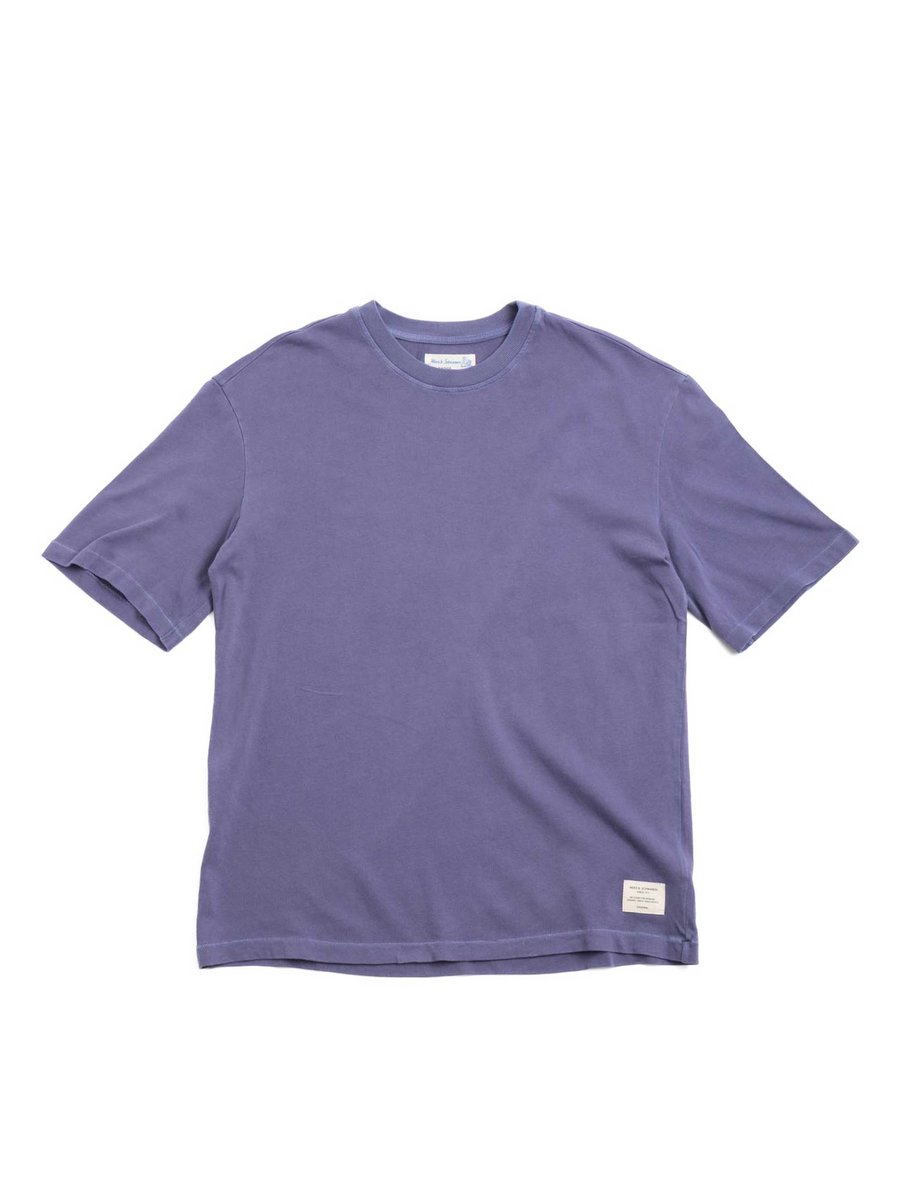 GOOD BASICS CTOS04 T–SHIRT WASHED OVERSIZED FIT PURPLE BLUE