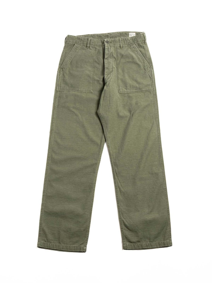 (V5002&ndash;77S) REVERSE SATEEN VINTAGE FIT FATIGUE PANT OLIVE SW