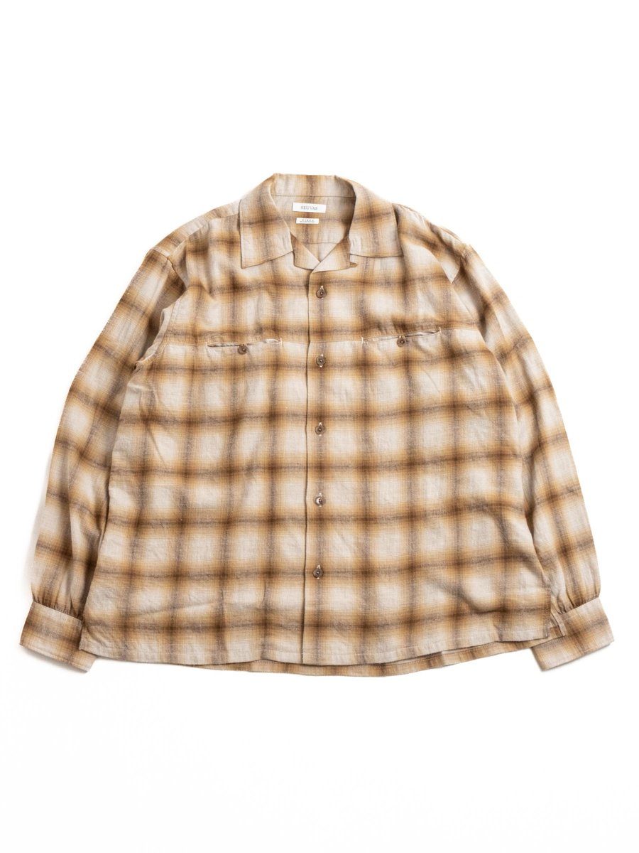 OPEN–NECKED SHIRT BROWN