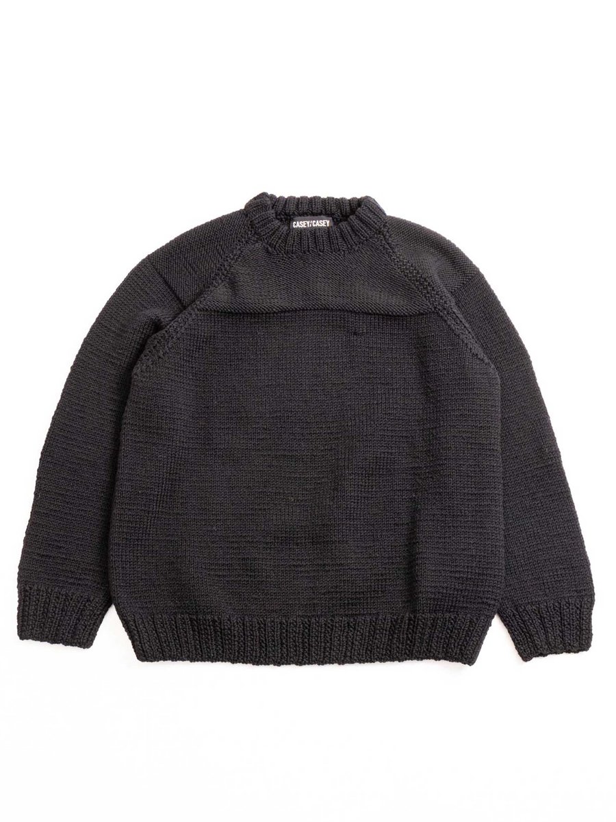 MIX STITCH JUMPER WOOLY BLACK