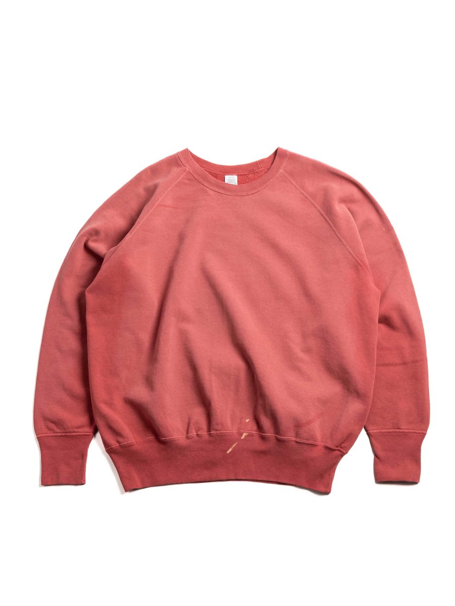 (LOT 461) RAGLAN CREW NECK SW U/W (SUN BURN) RED