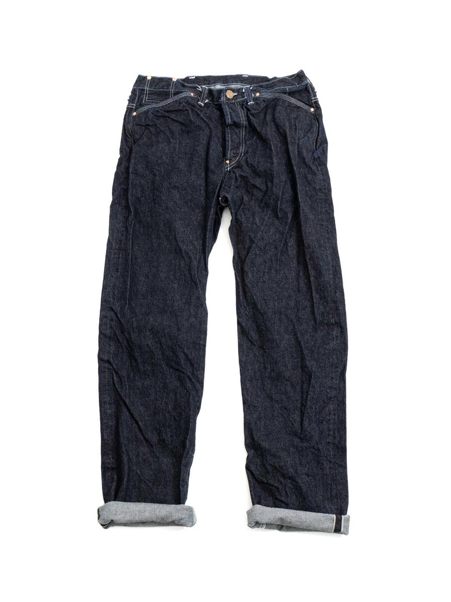 TYPE 125 HIGH STRAIGHT JEANS 16oz SELVAGE DENIM RINSED