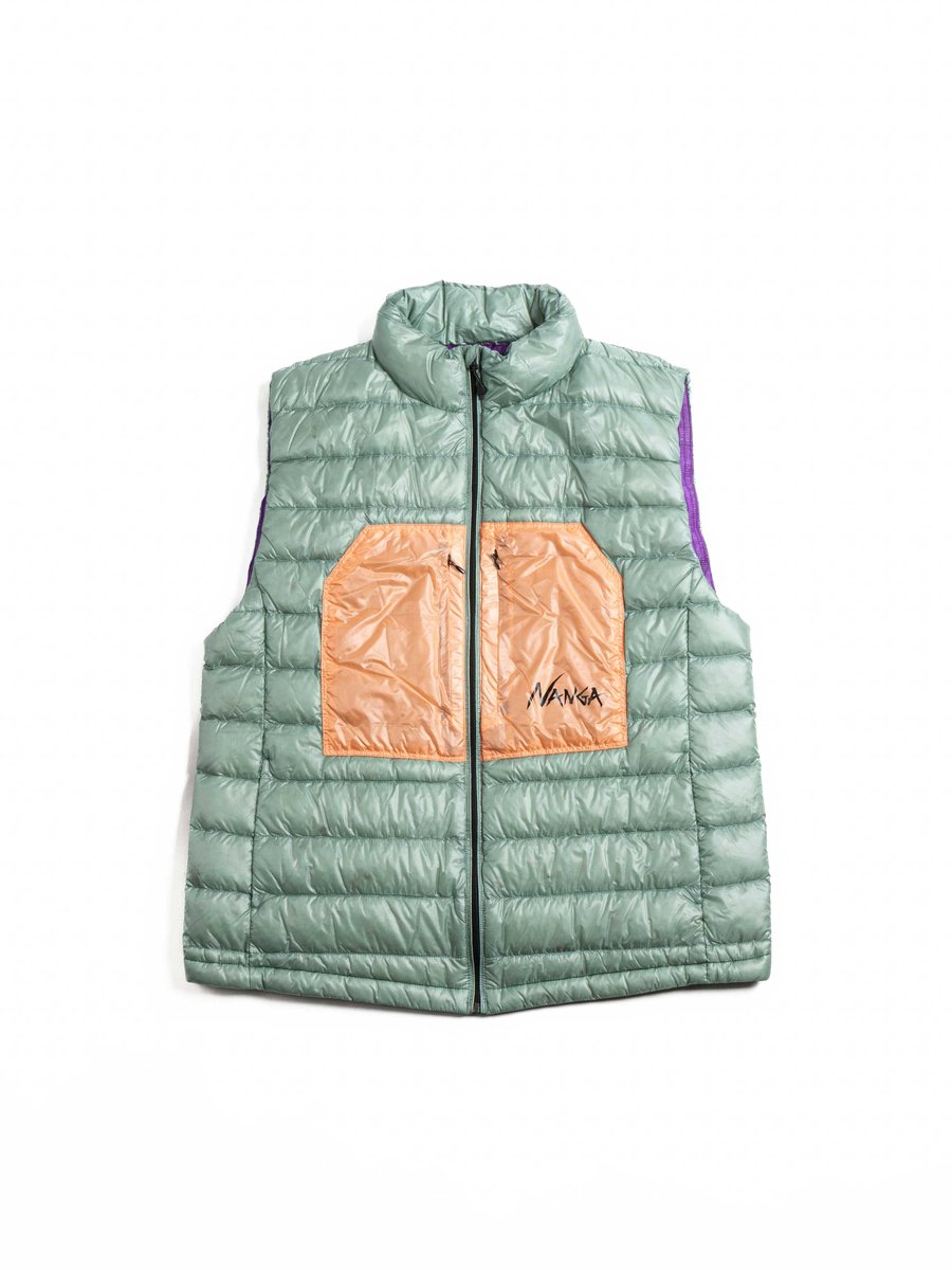NANGA ULTILIGHT DOWN VEST PACKABLE GRN