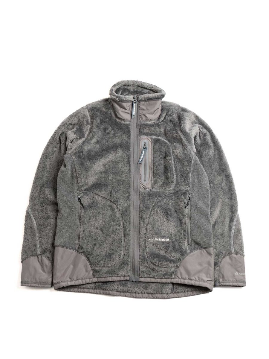 HIGH LOFT FLEECE JACKET D.GRAY