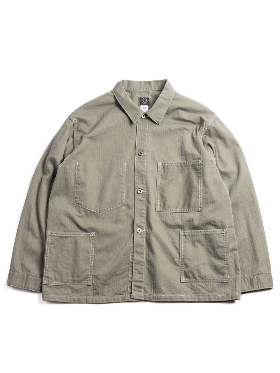 (3114R&ndash;MH5) USMC 1930S UTILITY JACKET MINI HBT SAGE 