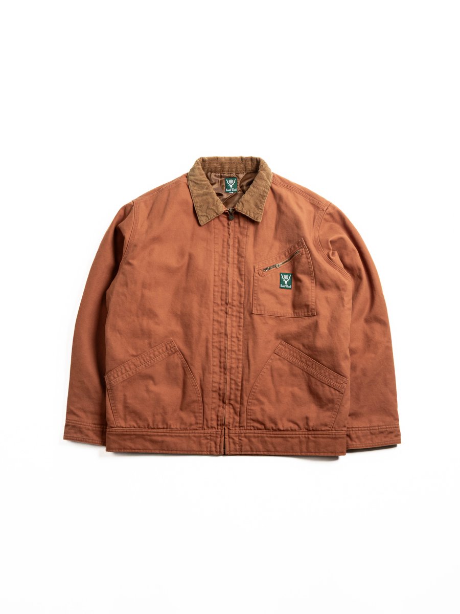 SOUTH2 WEST8 WORK JACKET 11.5OZ CANVAS BRICK