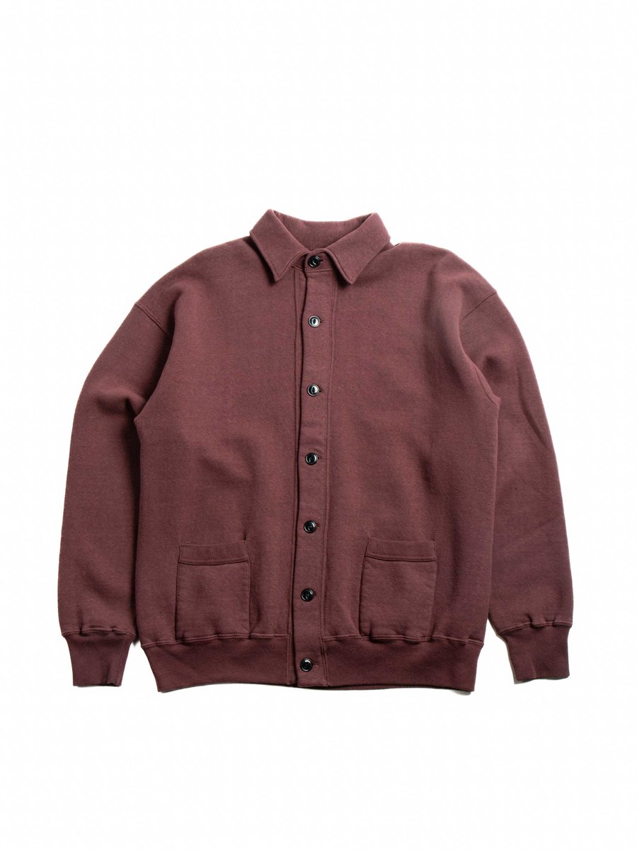 (LOT 86016) &ldquo;LOOP WHEEL&rdquo;SWEAT JACKET BORDEAUX