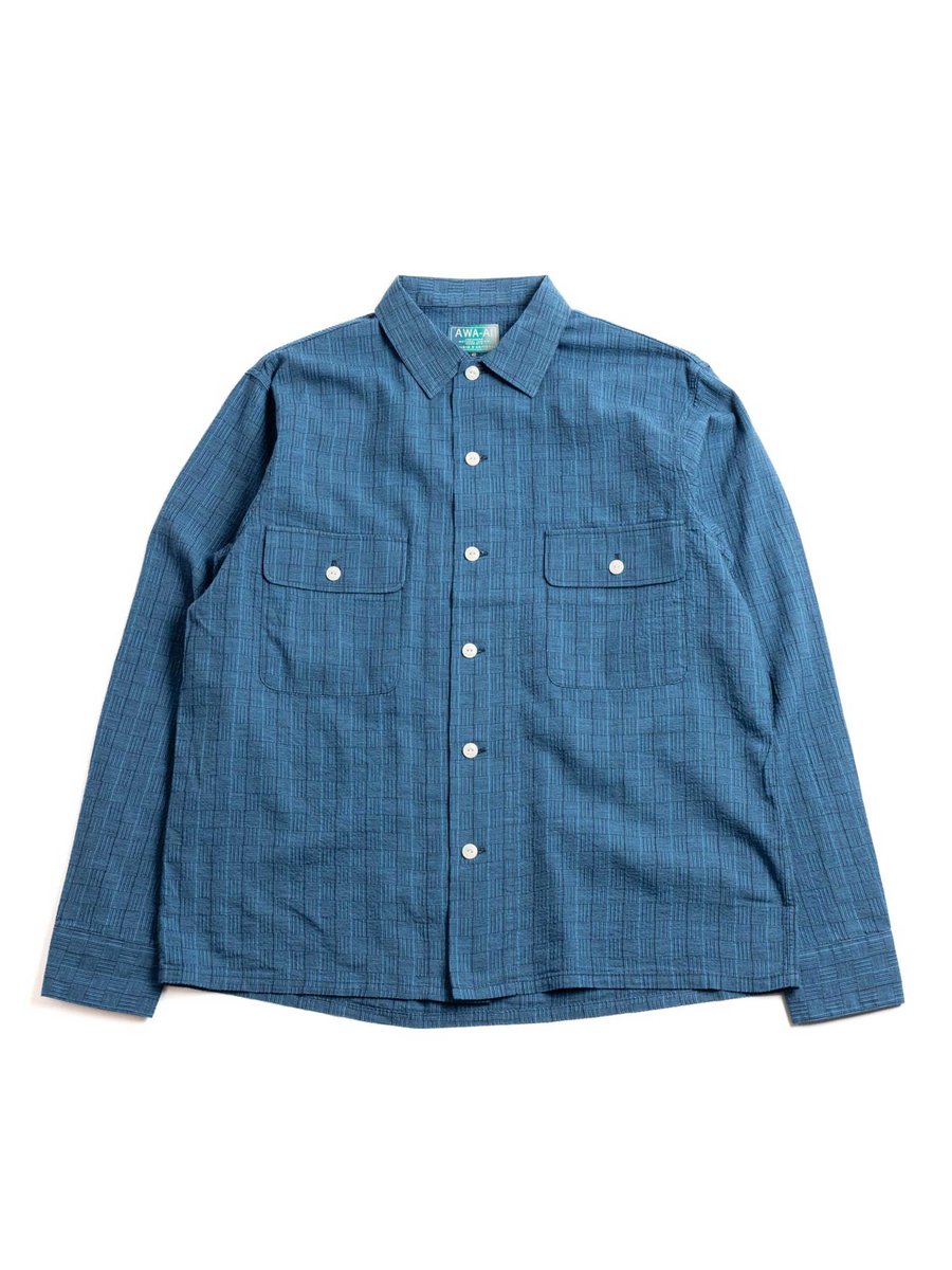 NO.5706B AWA–AI HAND DYE SIJIRA SHIRT INDIGO