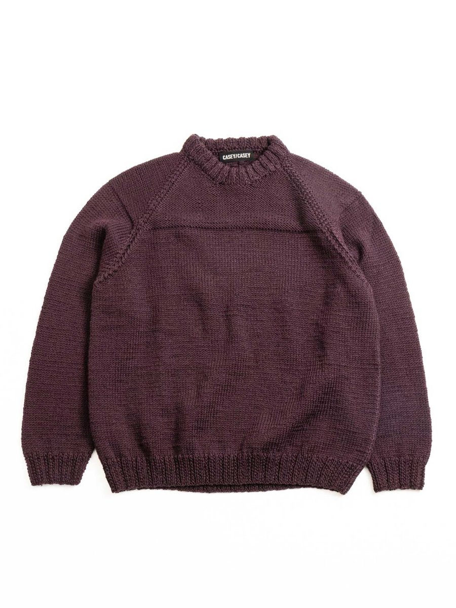 MIX STITCH JUMPER WOOLY BLACKBERRY