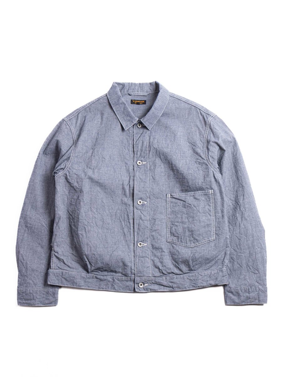 (VTD&ndash;0541&ndash;JK2) COAL MINE JACKET INDIGO PINCHECK