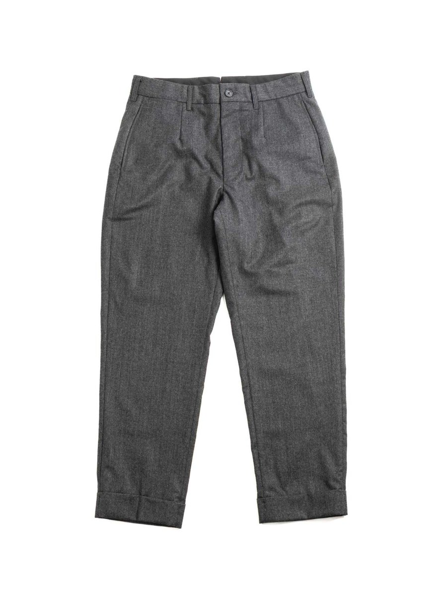 ANDOVER PANT CHARCOAL HIGH COUNT WORSTED WOOL