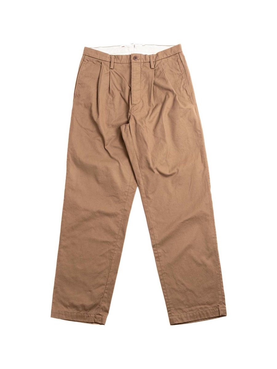 CHINO 2TUCK PANTS BROWN