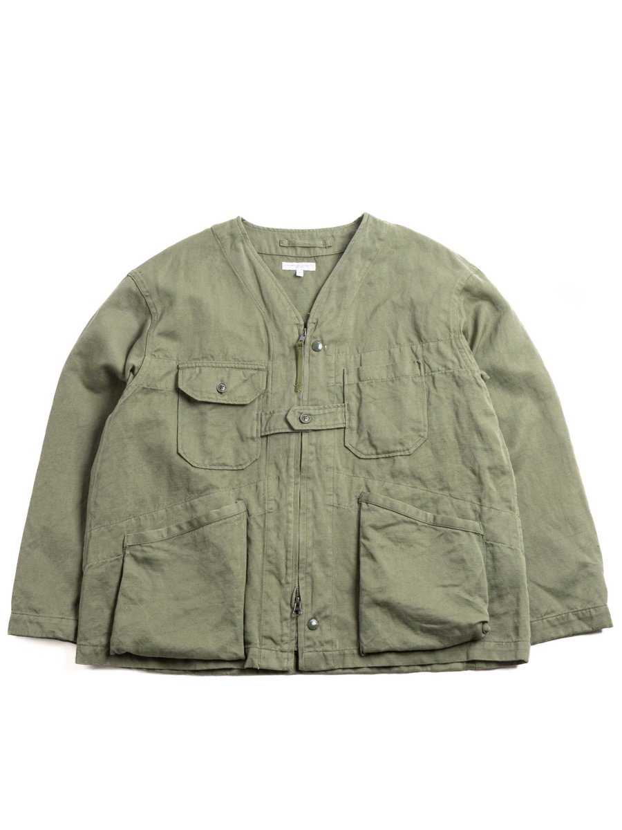 CARDIGAN JACKET OLIVE CL HEAVY TWILL