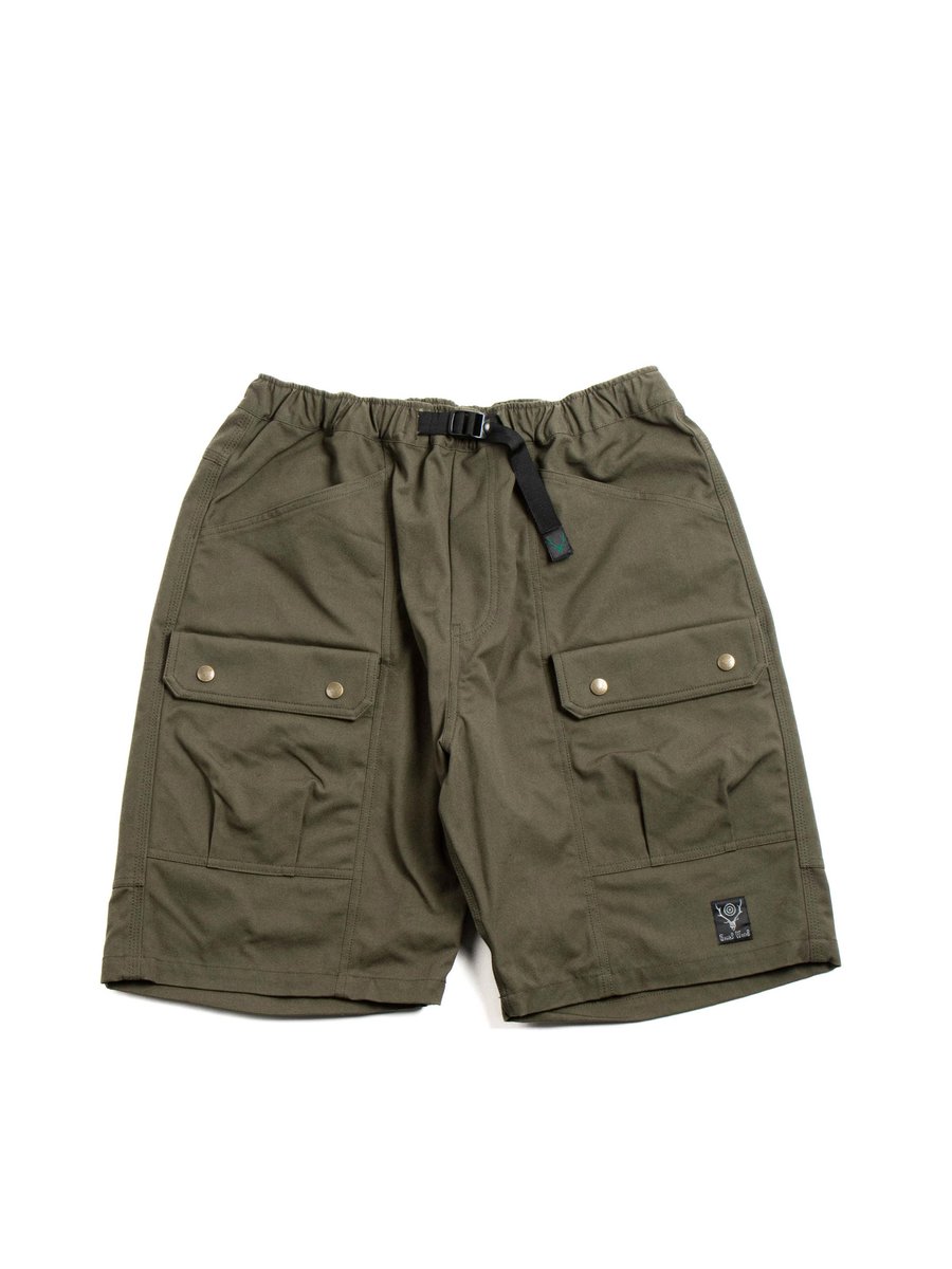 SOUTH2 WEST8 BELTED HARBOUR SHORT C/N CANVAS OLIVE