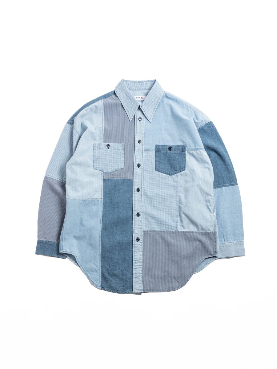 FDMTL PATCHWORK SHIRT 3YR WASH INDIGO