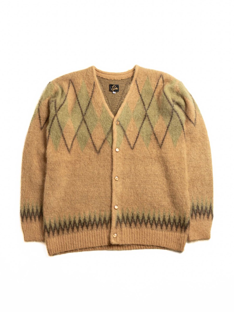 NEEDLES MOHAIR CARDIGAN – ARGYLE