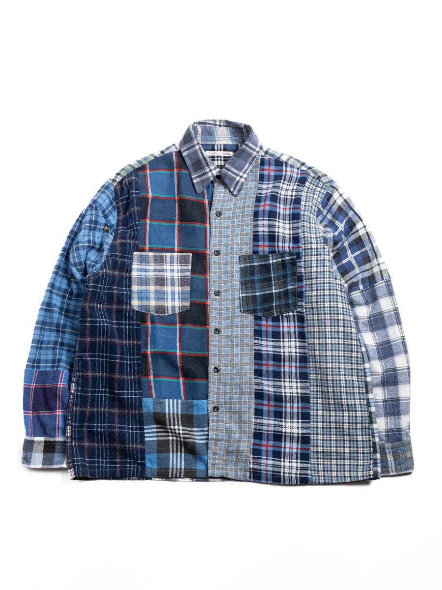 REBUILD by NEEDLES FLANNEL SHIRT STRAIGHT HEM SHIRT ASSORTED 1B