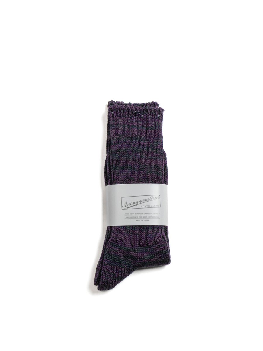 5 COLOUR MIX CREW D.VIOLET