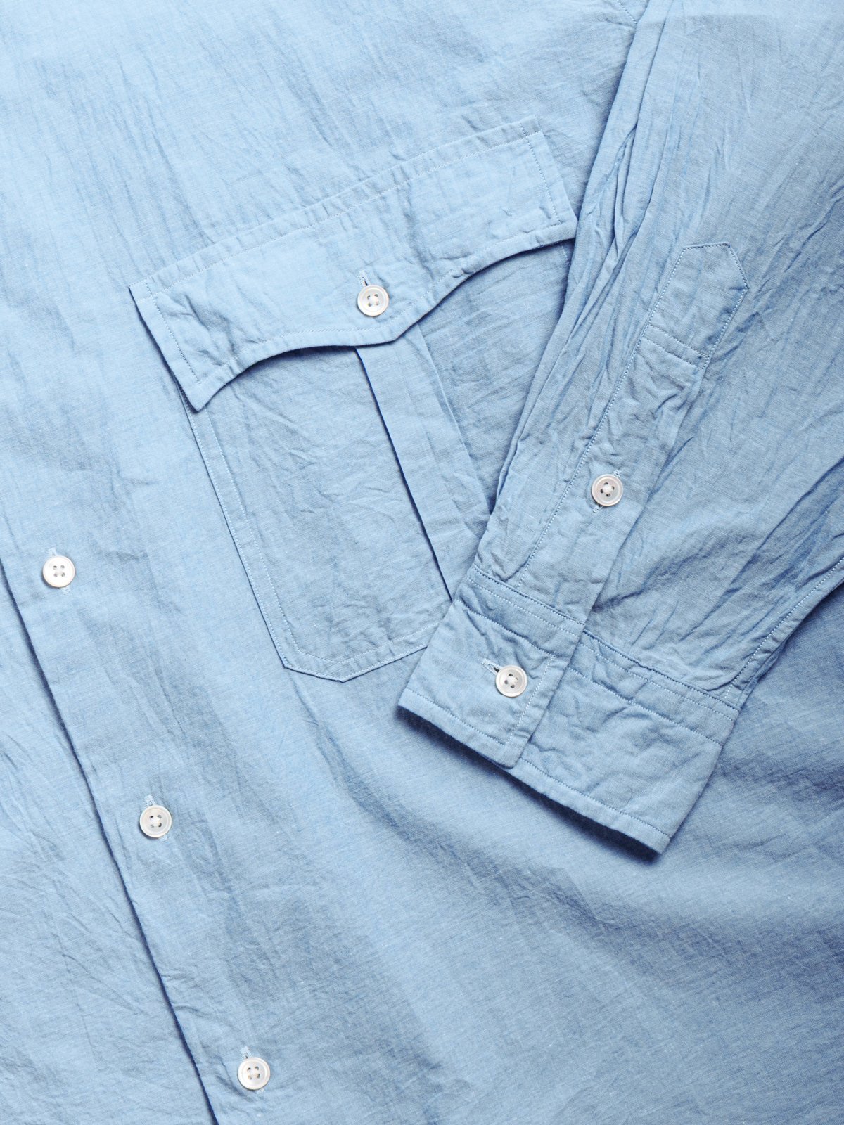 ROLL UP CHAMBRAY SHIRT BLUE (SPECIAL EDITION) - Image 3