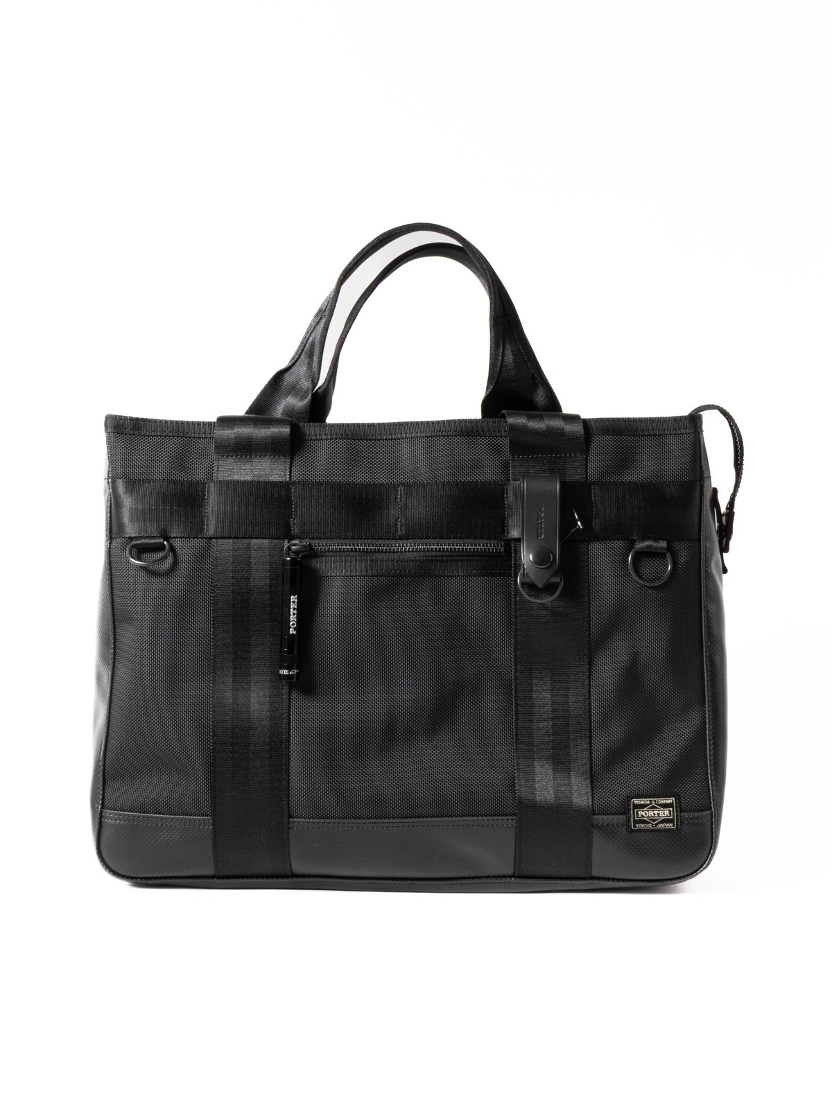 PORTER / HEAT SERIES TOTE BAG BLACK (ZIP) - Image 1