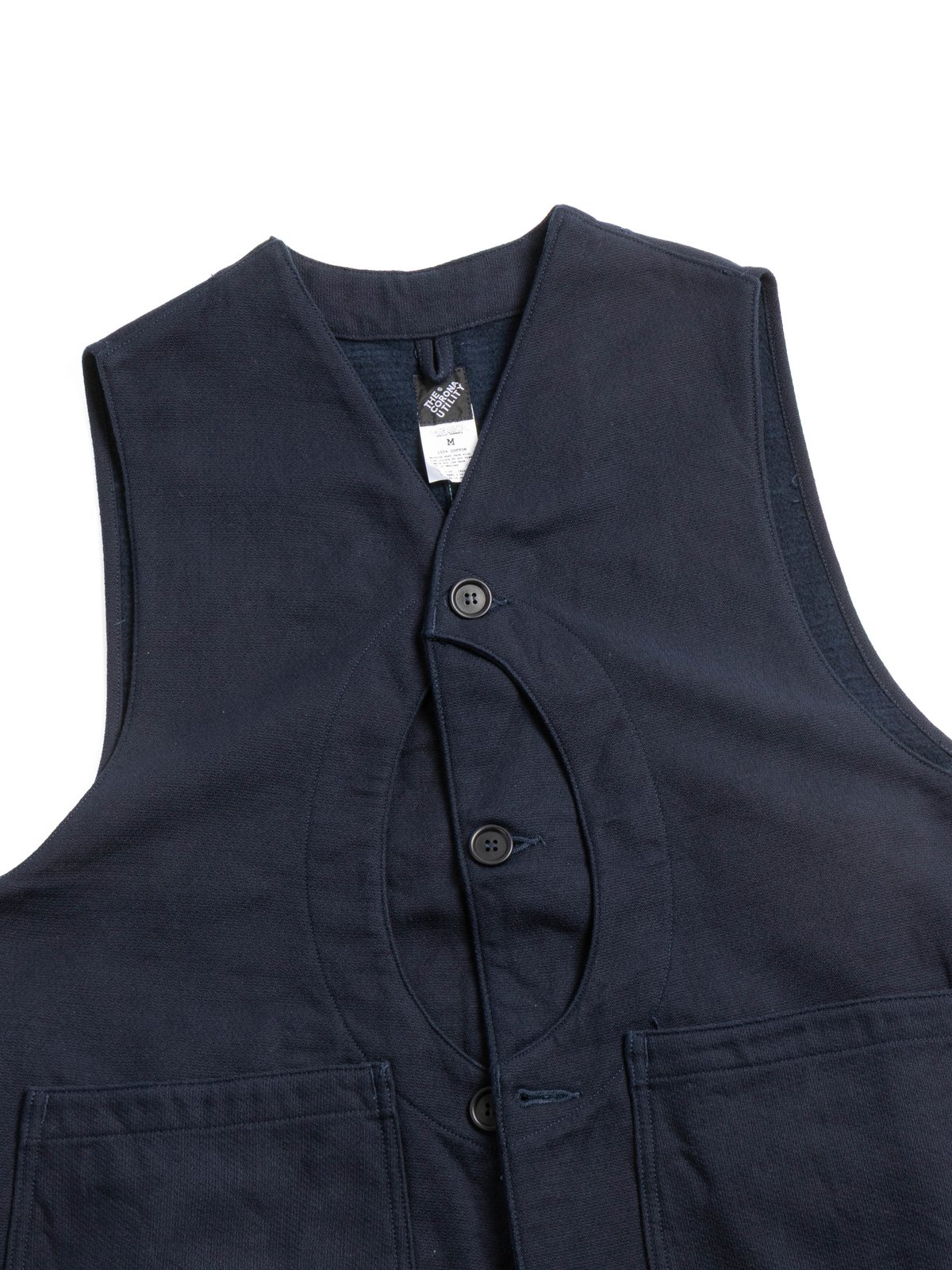 (CV002) GAME VEST HUNTING DOBBY CLOTH NAVY - Image 2