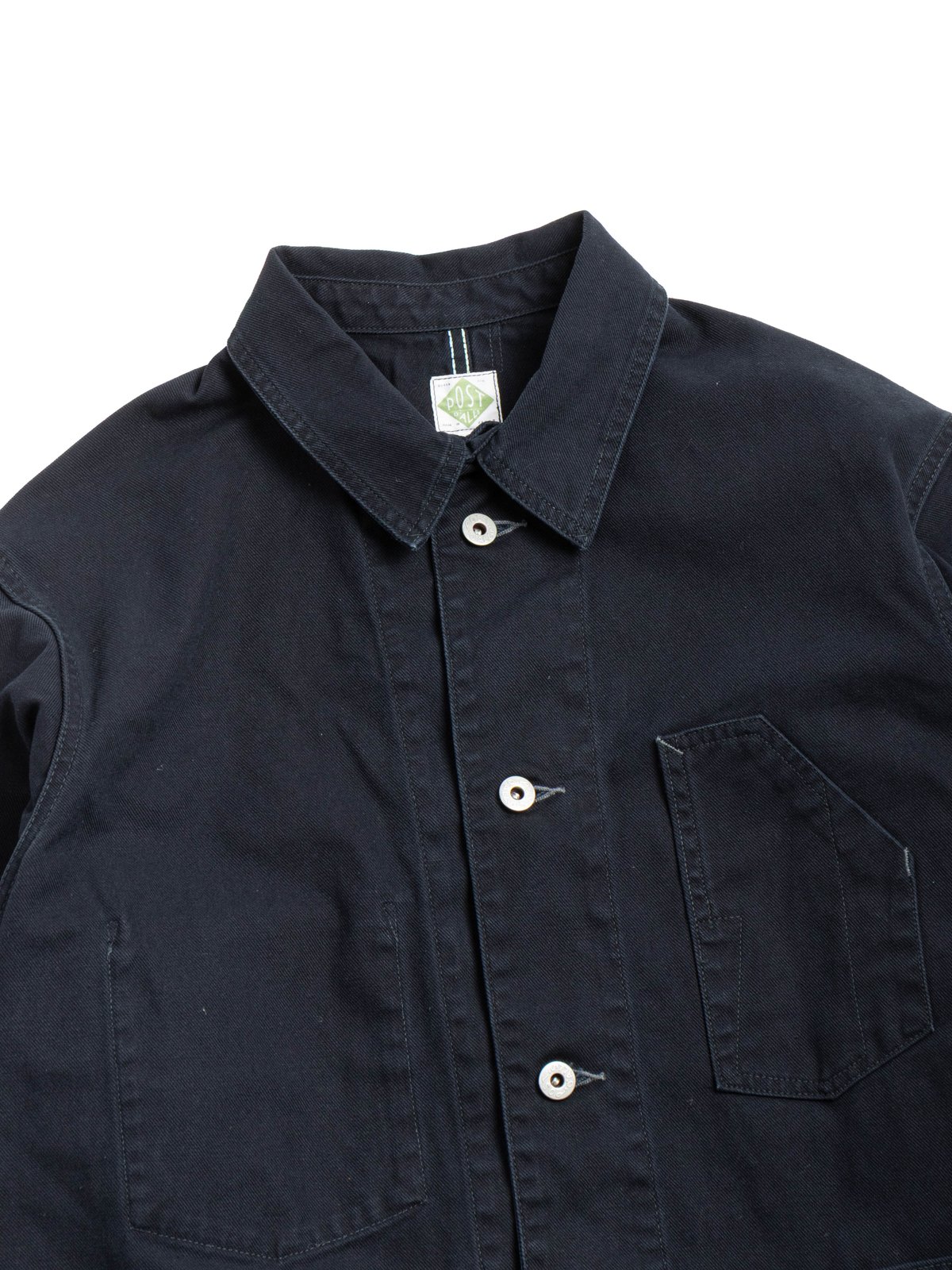 (1101&ndash;SN) NO.1 JACKET / COTTON SERGE / NAVY STONE BIO WASH - Image 2
