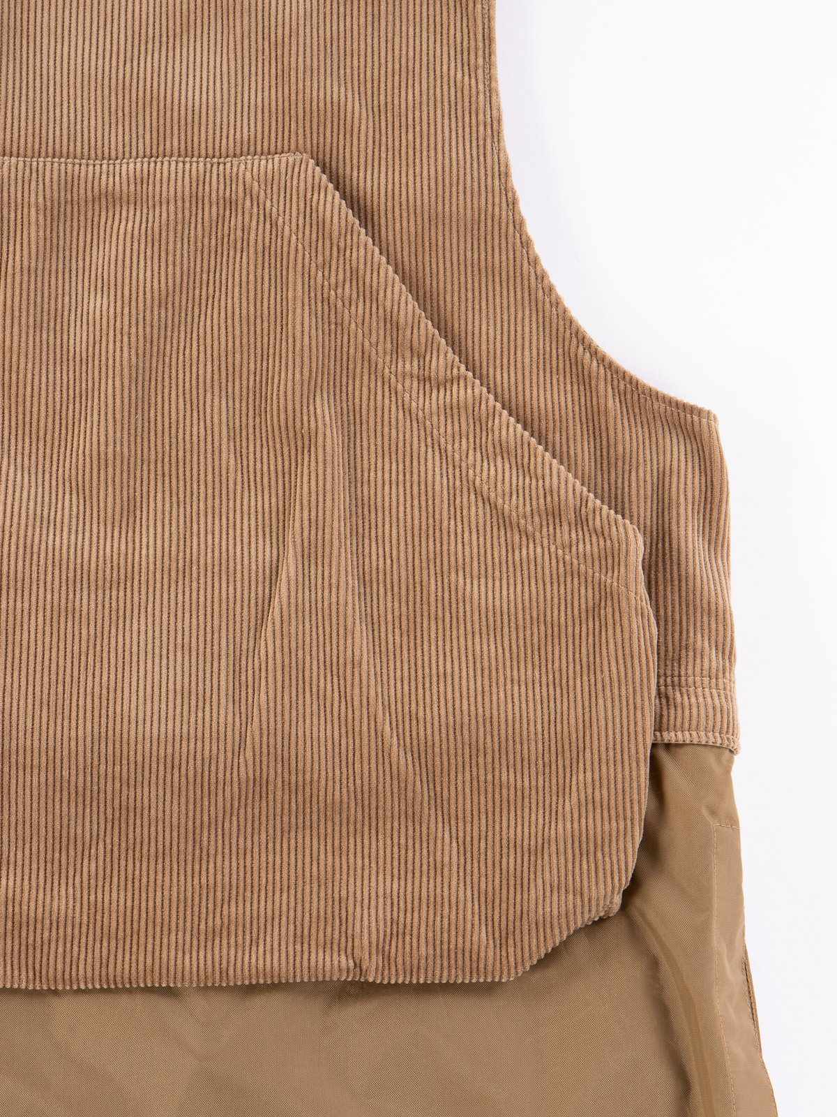 Khaki 8W Corduroy Long Fowl Vest by Engineered Garments – The 