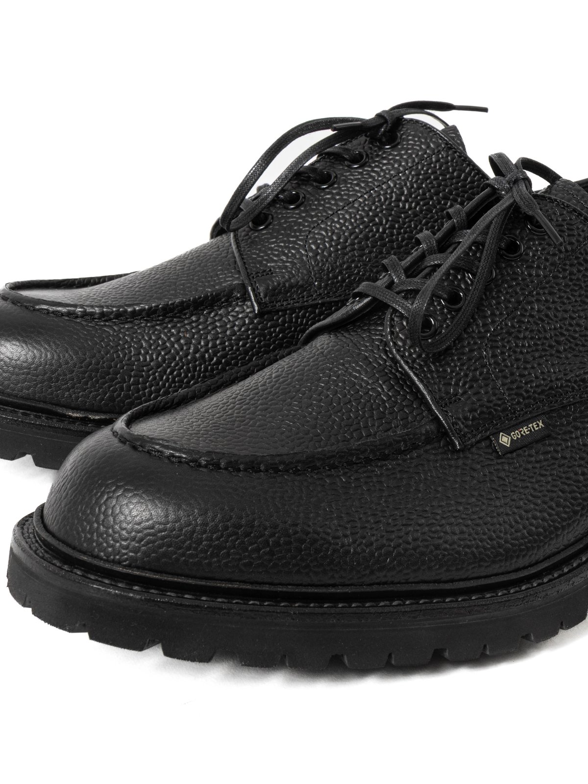 U–TIP DERBY SHOES GORE–TEX BLACK EMBOSSED - Image 4