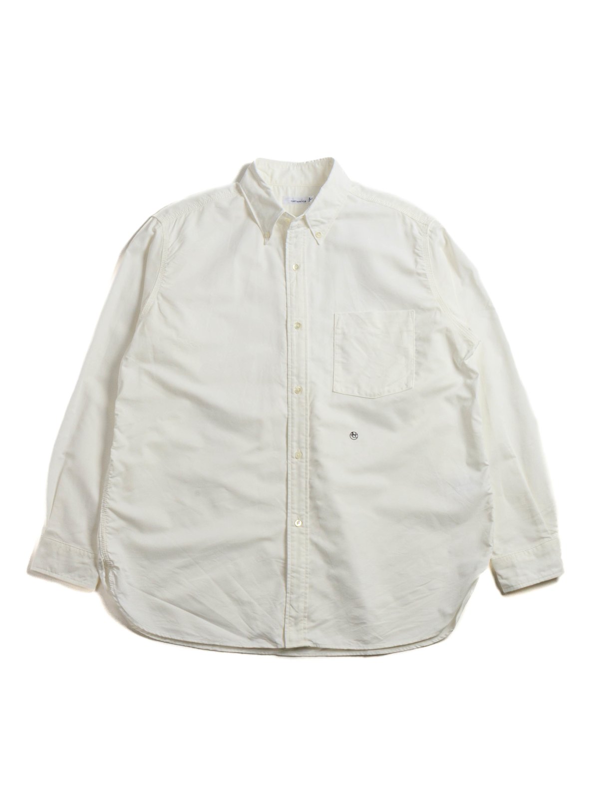 BUTTON DOWN WIND SHIRT WHITE - Image 1