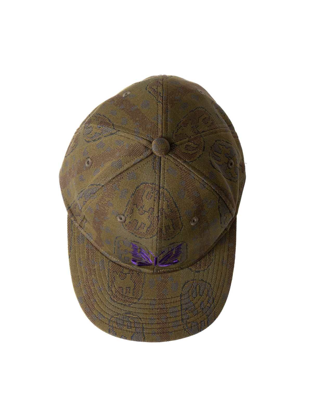 NEEDLES BASEBALL CAP &ndash; POLY JACQUARD OLIVE - Image 4