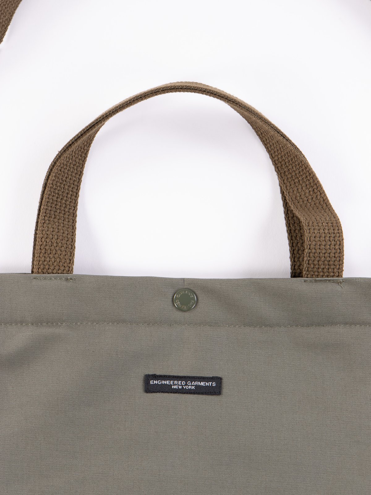 Olive Cotton Double Cloth Carry All Tote By Engineered Garments The Bureau Belfast The Bureau Belfast