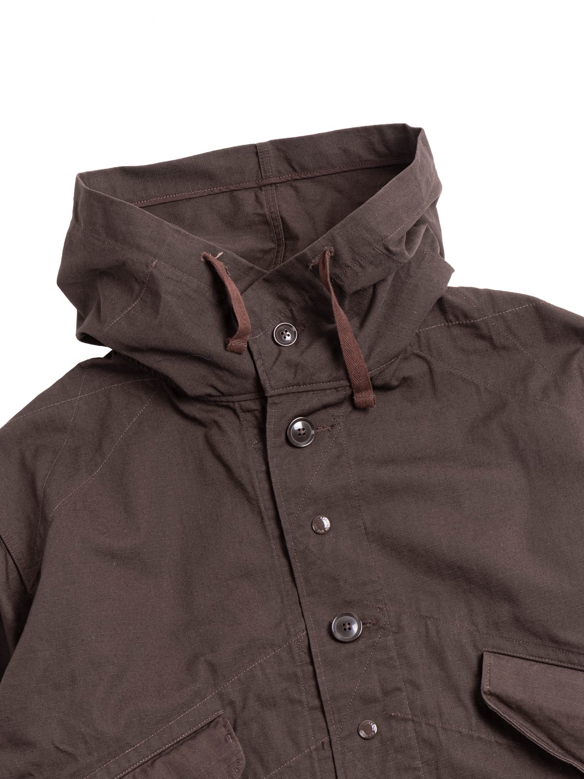 HIGHLAND PARKA DK. BROWN HEAVYWEIGHT COTTON RIPSTOP - Image 2