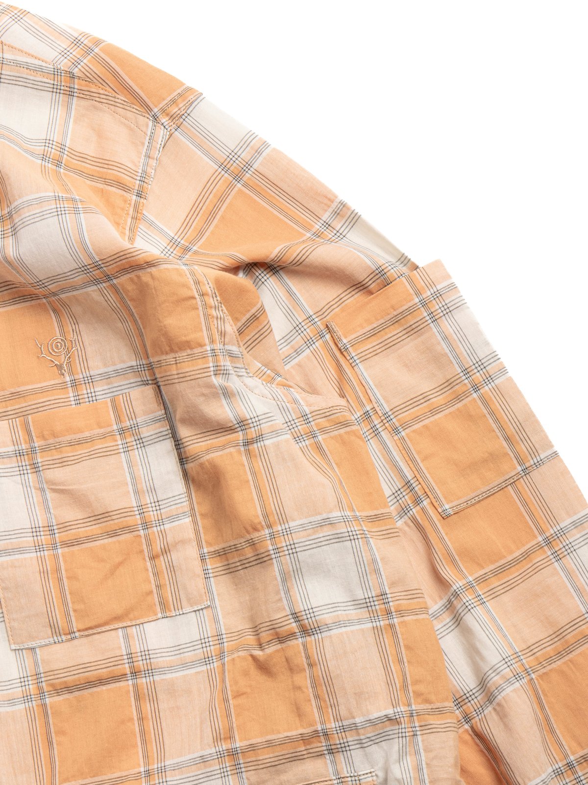 SOUTH2 WEST8 RANGER SHIRT PLAID ORANGE - Image 2