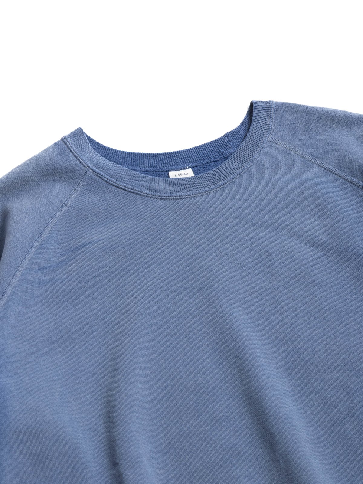 (LOT 461) RAGLAN CREW NECK SW U/W (SUN BURN) BLUE - Image 2