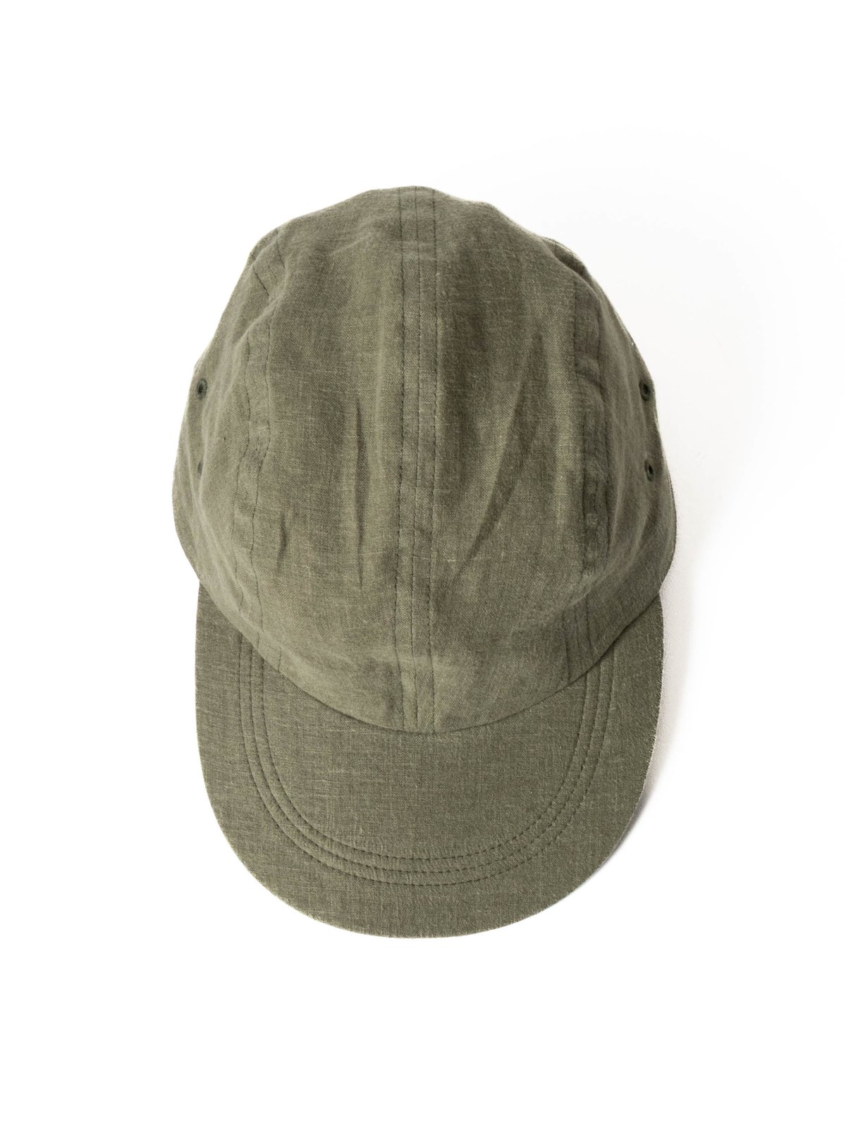 FRENCH LINEN KYOTO CAP KHAKI - Image 4