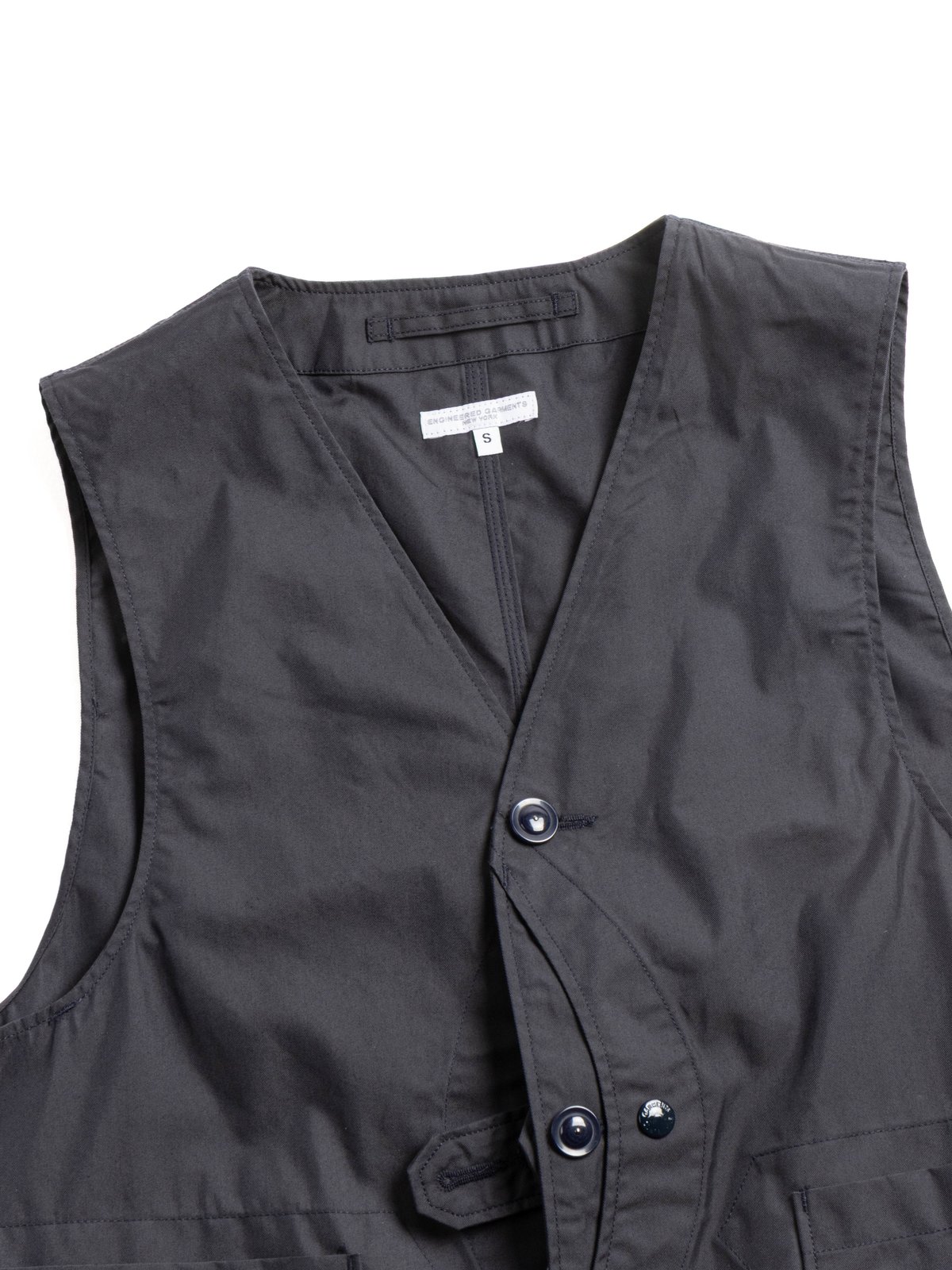 UPLAND VEST DK.NAVY LT WEIGHT NYCO TWILL  - Image 2