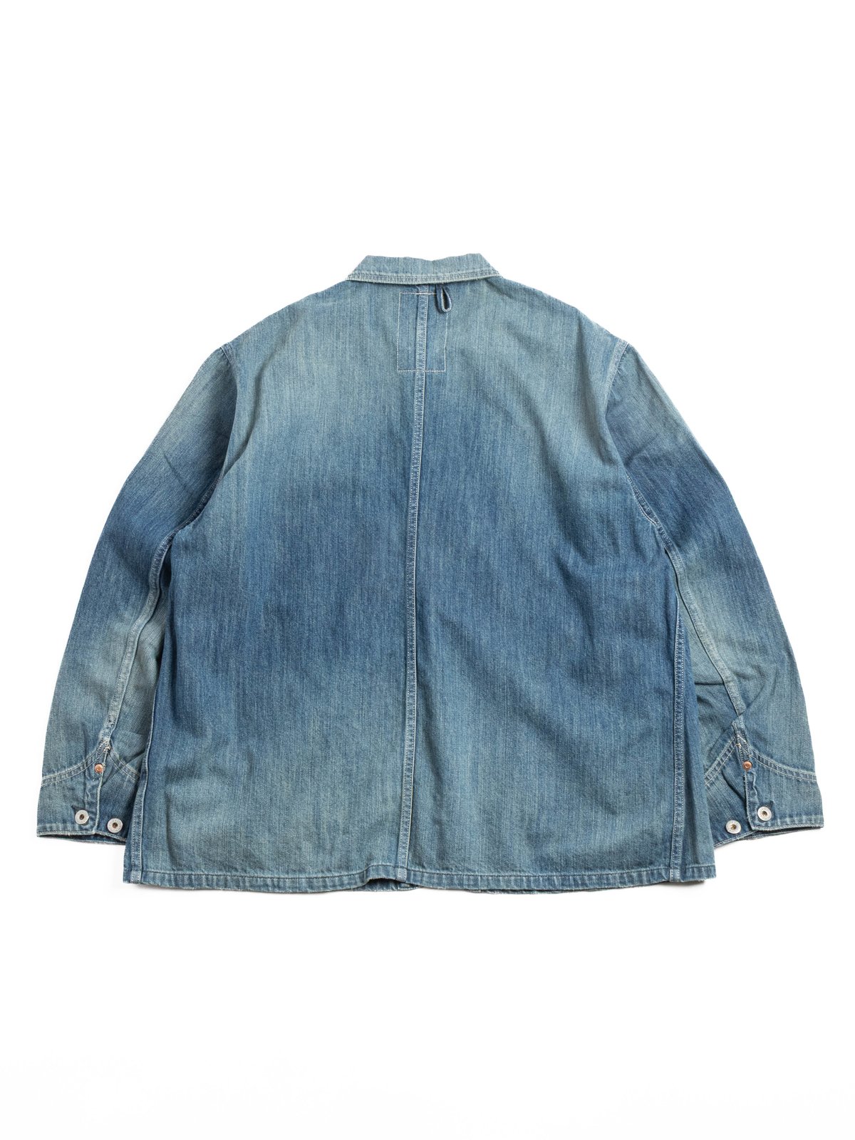 (H&ndash;JK064) 9OZ Denim Coveralls (Used Wash) - Image 5