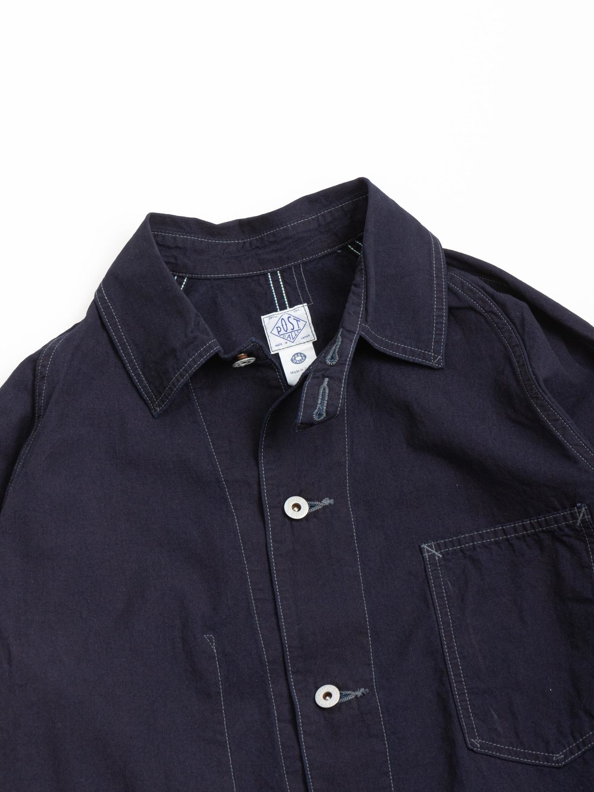 POST 43 SLUB VINTAGE SHEETING INDIGO - Image 4