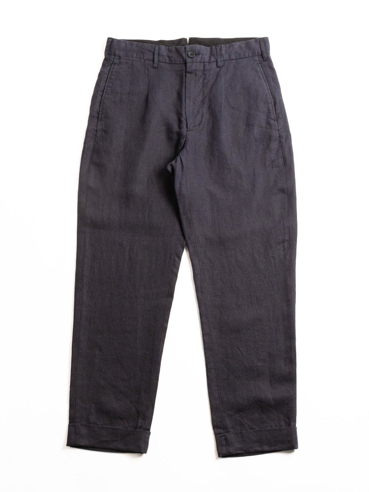 ANDOVER PANT NAVY LINEN TWILL - Image 1