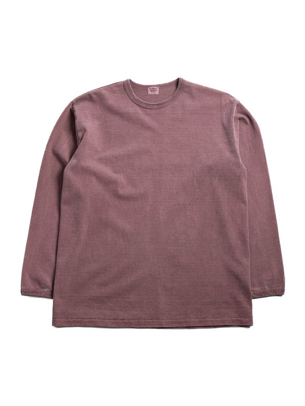 (LOT 58001PD) 9.5OZ  L/S TEE P.D BORDEAUX - Image 1