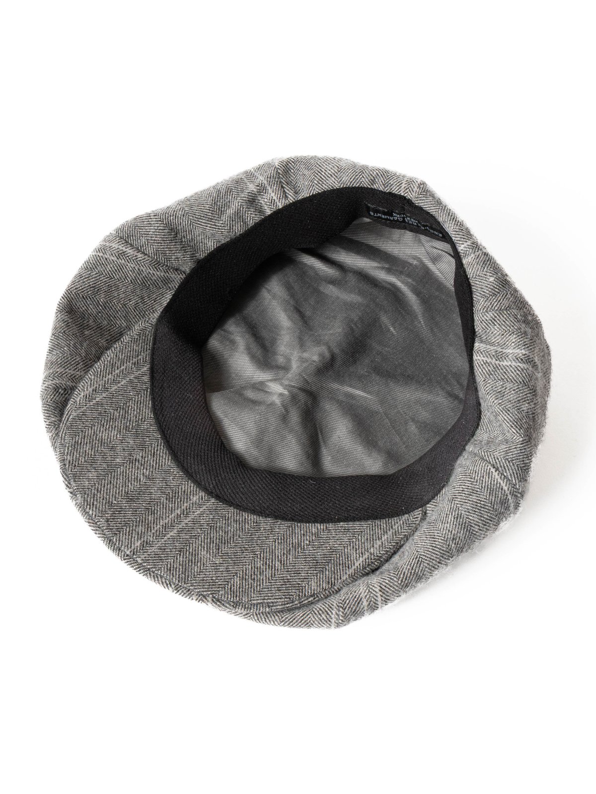 NEWSBOY CAP LT GREY WOOL STRIPED HB - Image 5